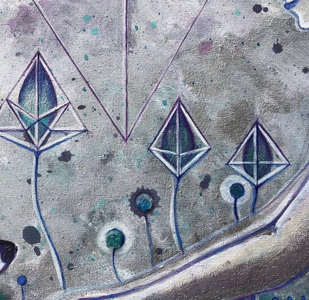 g paint shining wolf feeding