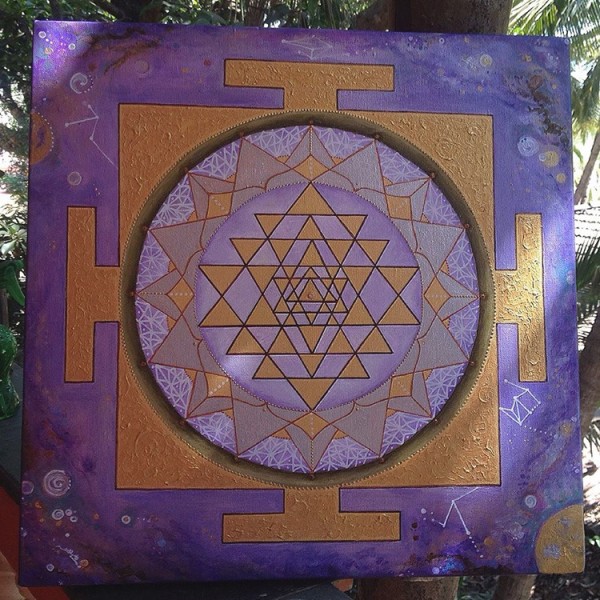 g paint sri yantra iii