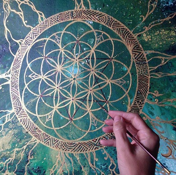 g paint flower of life